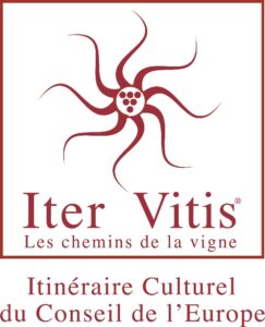 Logo Iter Vitis, les chemins de la vigne, itinéraire culturel du Conseil de l'Europe